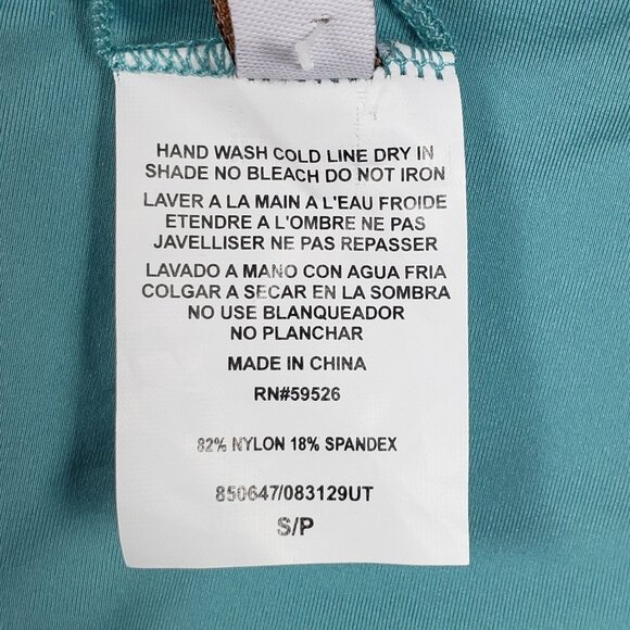 Becca Bristol Plunge One-Piece Cutout Crisscross Swimsuit Mineral Blue Size S - Picture 11 of 16